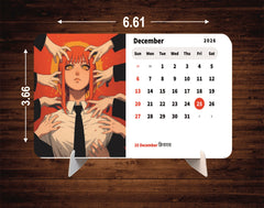 Chainsaw Man Premium Table Desk Calendar – 2026