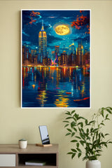 City Of Shadows A Vibrant Skyline Poster | Art Posters