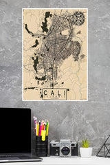 City in Colombia Cali Poster | Map Posters