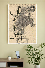 City in Colombia Cali Poster | Map Posters