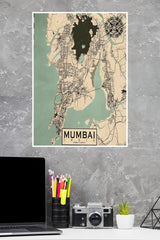 City in Maharashtra Aamchi Mumbai Poster | Map Posters
