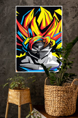 Colorful Poster of Goku | Anime Posters