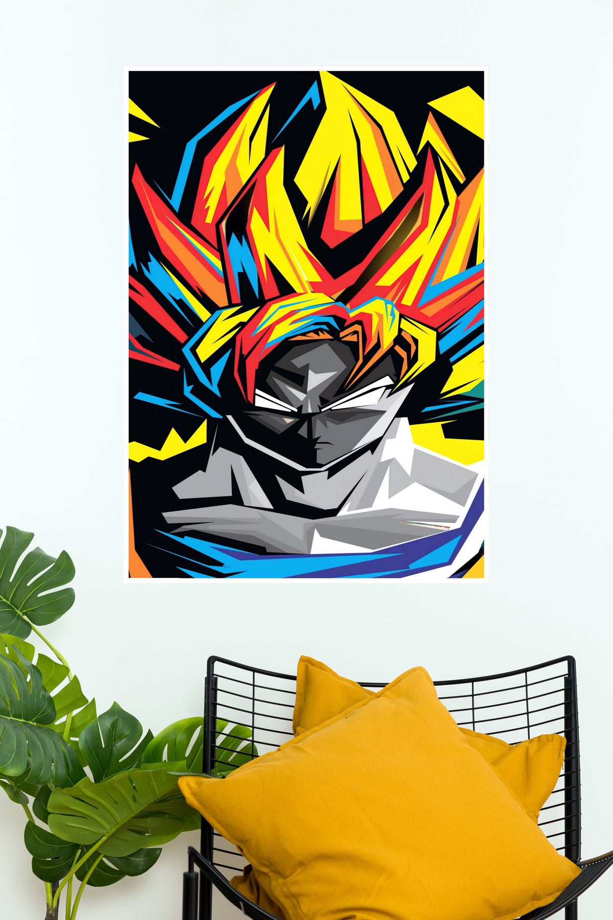Colorful Poster of Goku | Anime Posters