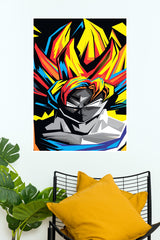 Colorful Poster of Goku | Anime Posters