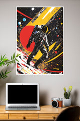 Colorful Space Astronaut Poster | Astronaut Posters
