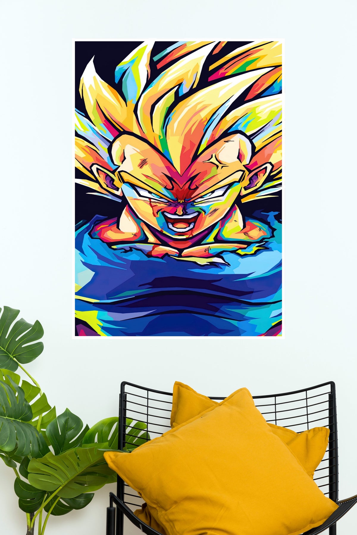 Colorful Vegeta Poster | Anime Posters