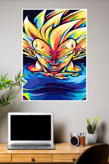 Colorful Vegeta Poster | Anime Posters