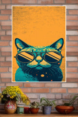 Cool Cat with Sunglasses Poster | Animal Posters