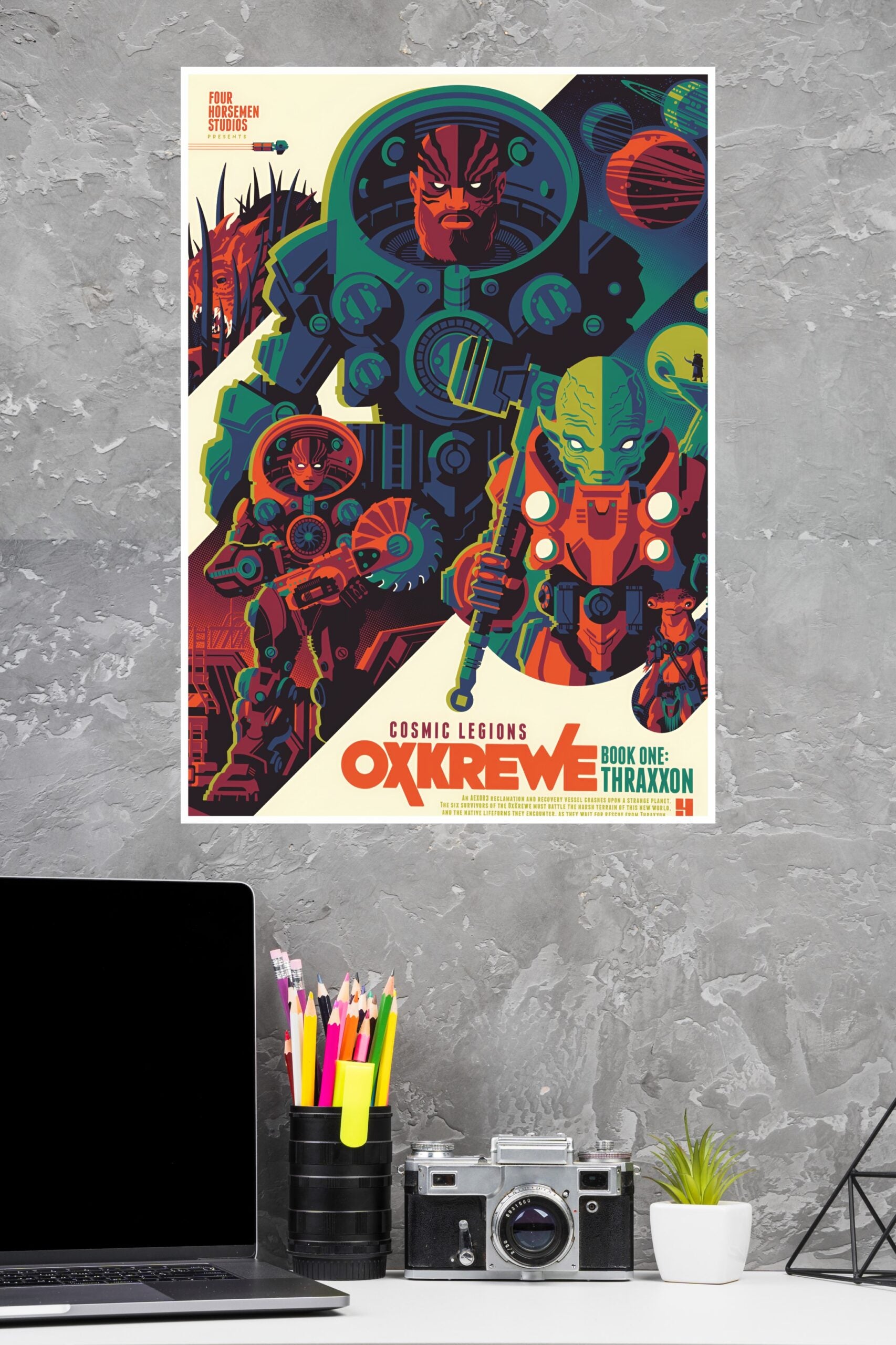 Cosmic Legions Oxkrewe Thraxxon Poster | Animated Movie Posters