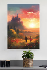 Couple Holding Hands in Mountains Poster| Love Posters