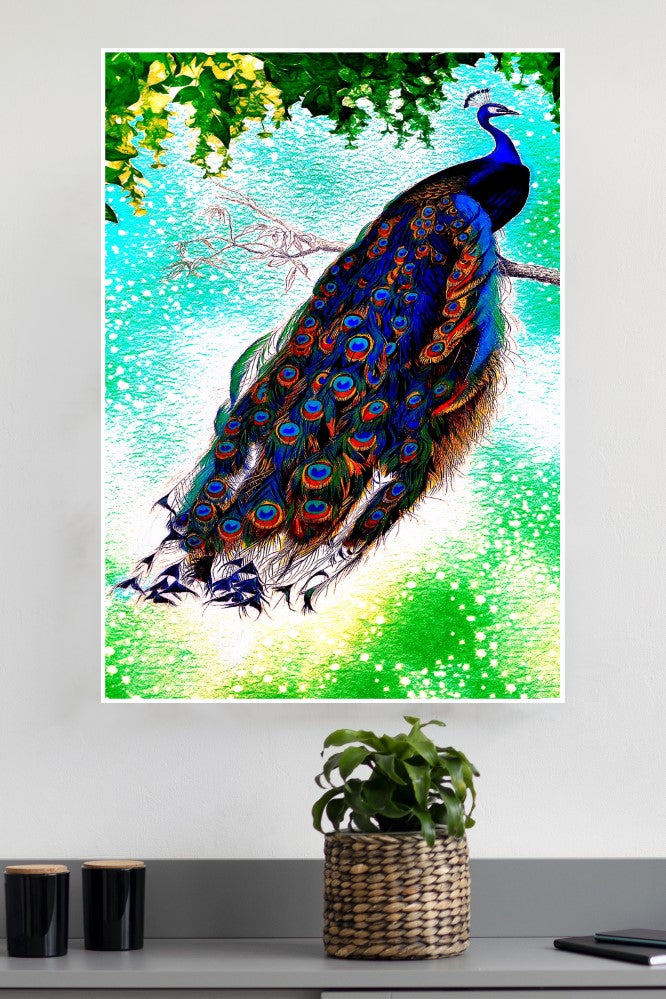 Craftsfest Colorful Peacock Poster | Animal Posters