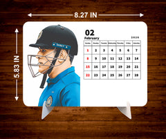 Cricket KING Premium Table Desk Calendar