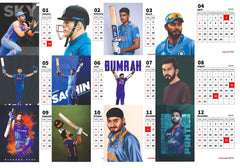Cricket KING Premium Table Desk Calendar