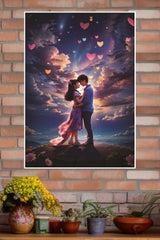Cute Boy and Girl Lovely Moment Poster| Love Posters
