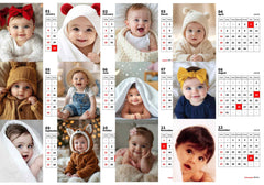 Cute Little Baby Premium Table Desk Calendar