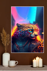 Cyberpunk Cheetah Poster | Animal Posters