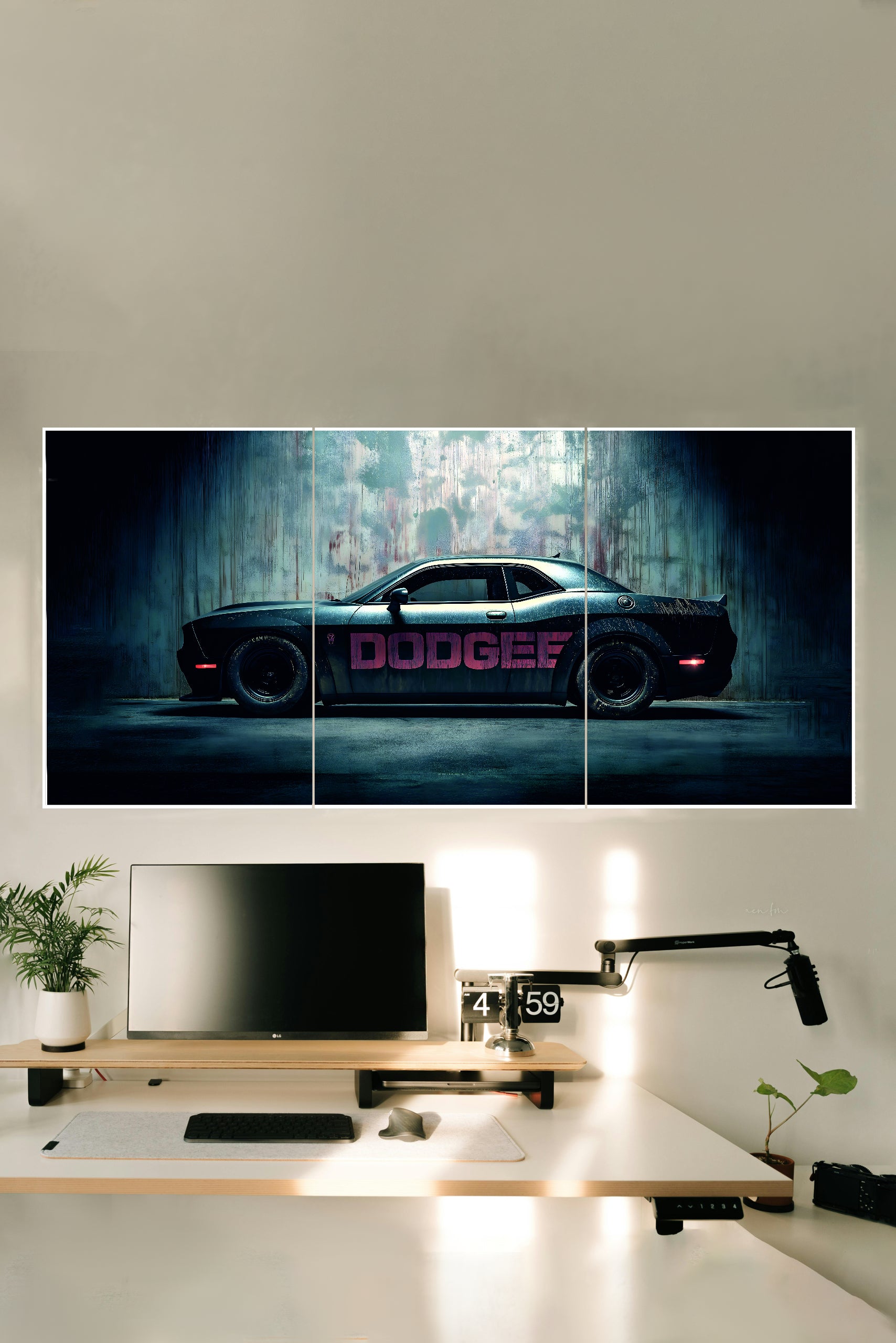 DODGE-CHALLENGER-CAR-Poster-|-3-Split-Poster