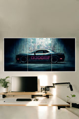 DODGE-CHALLENGER-CAR-Poster-|-3-Split-Poster