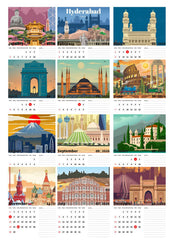 DREAM City Premium Table Desk Calendar