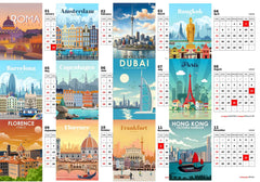 DREAM City Place Premium Table Desk Calendar