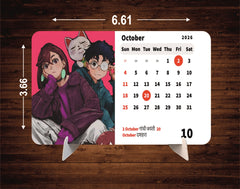 Dan da dan Anime Premium Table Desk Calendar – 2026