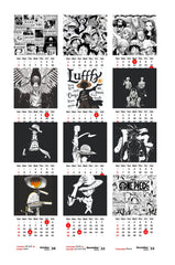 Dark One Piece D Luffy Premium Table Desk Calendar