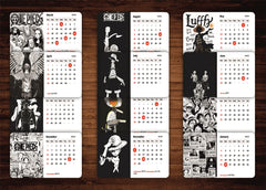 Dark One Piece D Luffy Premium Table Desk Calendar – 2026