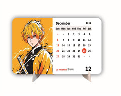 Demon Slayer Premium Table Desk Calendar – 2026