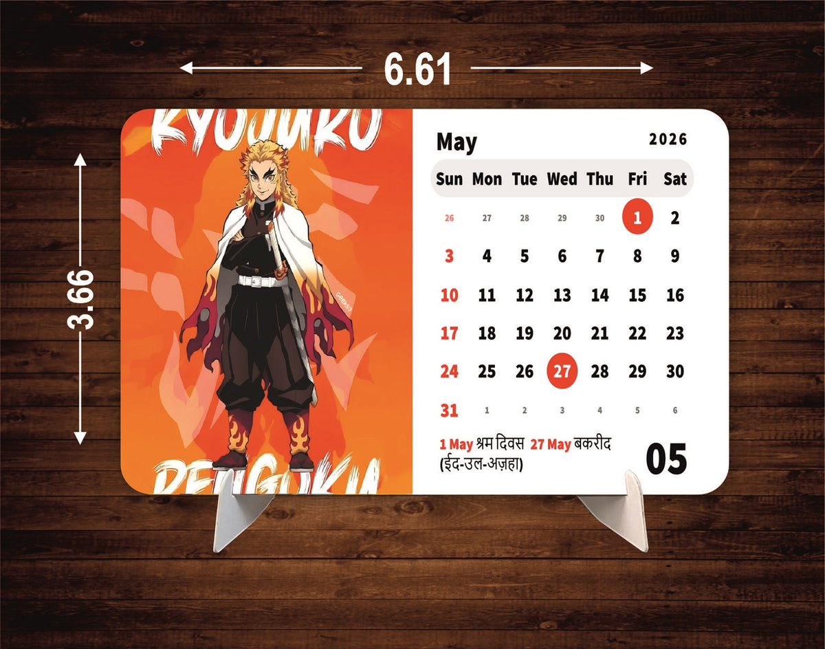 Demon Premium Table Desk Calendar – 2026