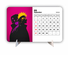 Duo Naruto & Sasuke Premium Table Desk Calendar