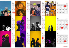 Duo Naruto & Sasuke Premium Table Desk Calendar