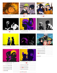 Duo Naruto & Sasuke Premium Table Desk Calendar