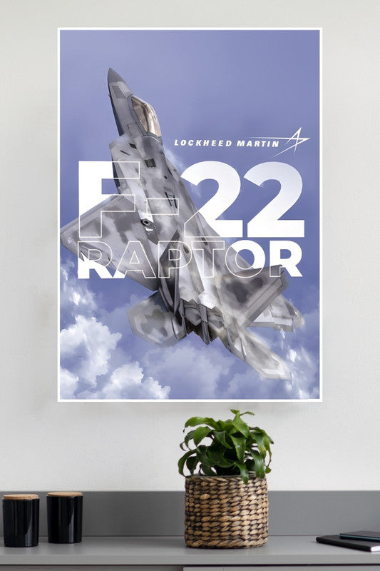 F-22 Raptor Poster | Fighter Plan Posters – The Poster Valley