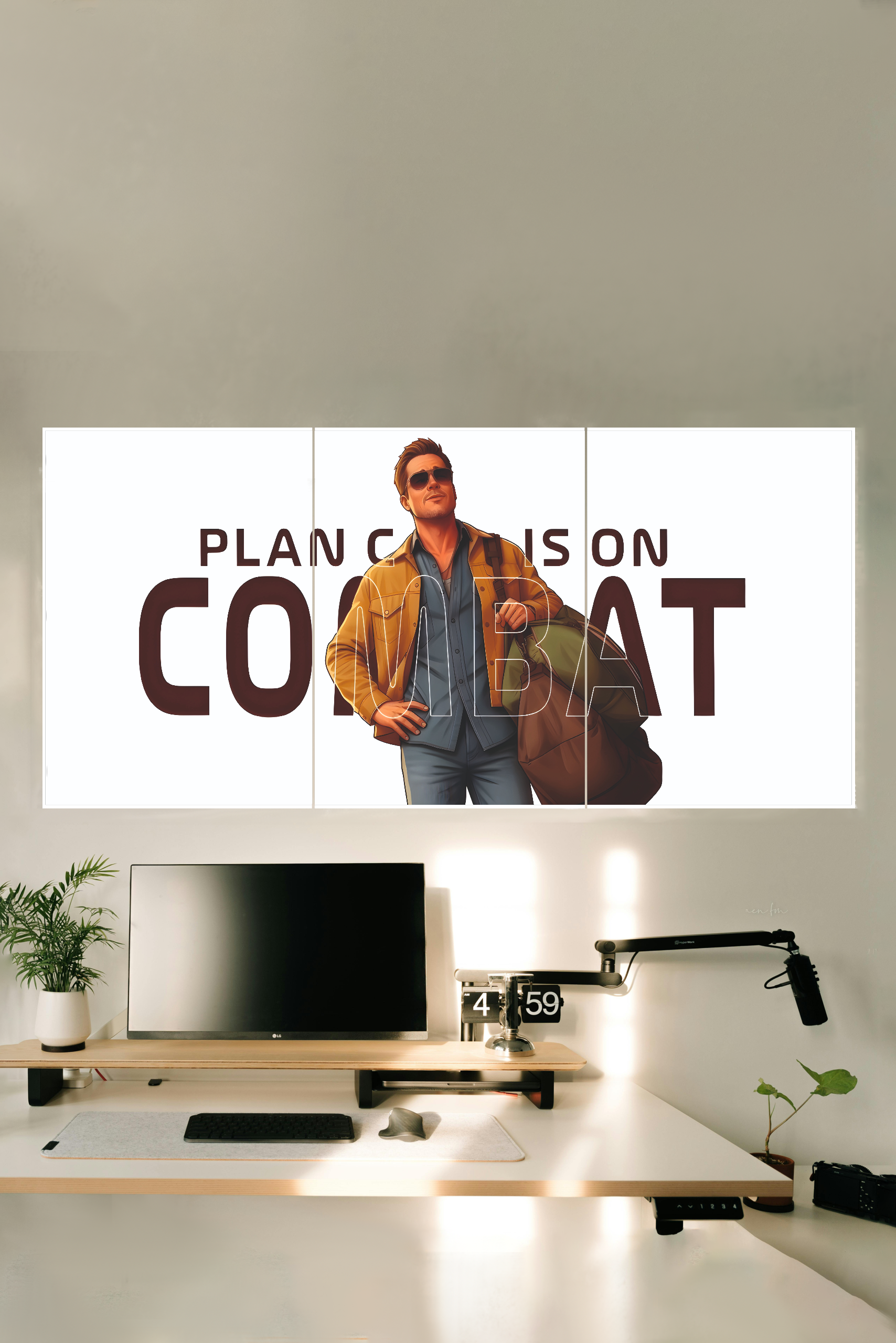 F1 BRAD PITT Poster 3 Split Poster