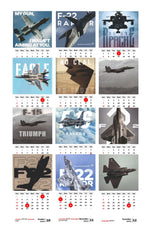 FIGHTER PLANE Premium Table Desk Calendar