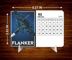 PLANES Premium Table Desk Calendar