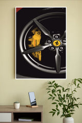 Ferrari F8 Spider Alloy Wheel Poster | Cars Posters
