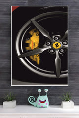 Ferrari F8 Spider Alloy Wheel Poster | Cars Posters