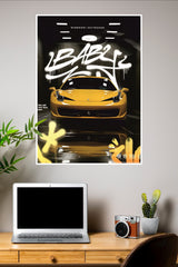 Ferrari Yellow Poster | Cars Posters
