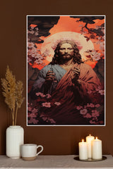 Floral Jesus Art Poster | God Posters