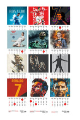 FOOTALL MAN Premium Table Desk Calendar