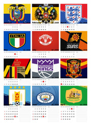 Football team Premium Table Desk Calendar