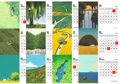 Forest Dreams Premium Table Desk Calendar