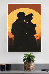 Forhead Kissing Couple Poster| Love Posters