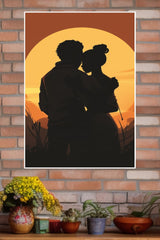 Forhead Kissing Couple Poster| Love Posters