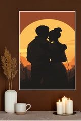 Forhead Kissing Couple Poster| Love Posters