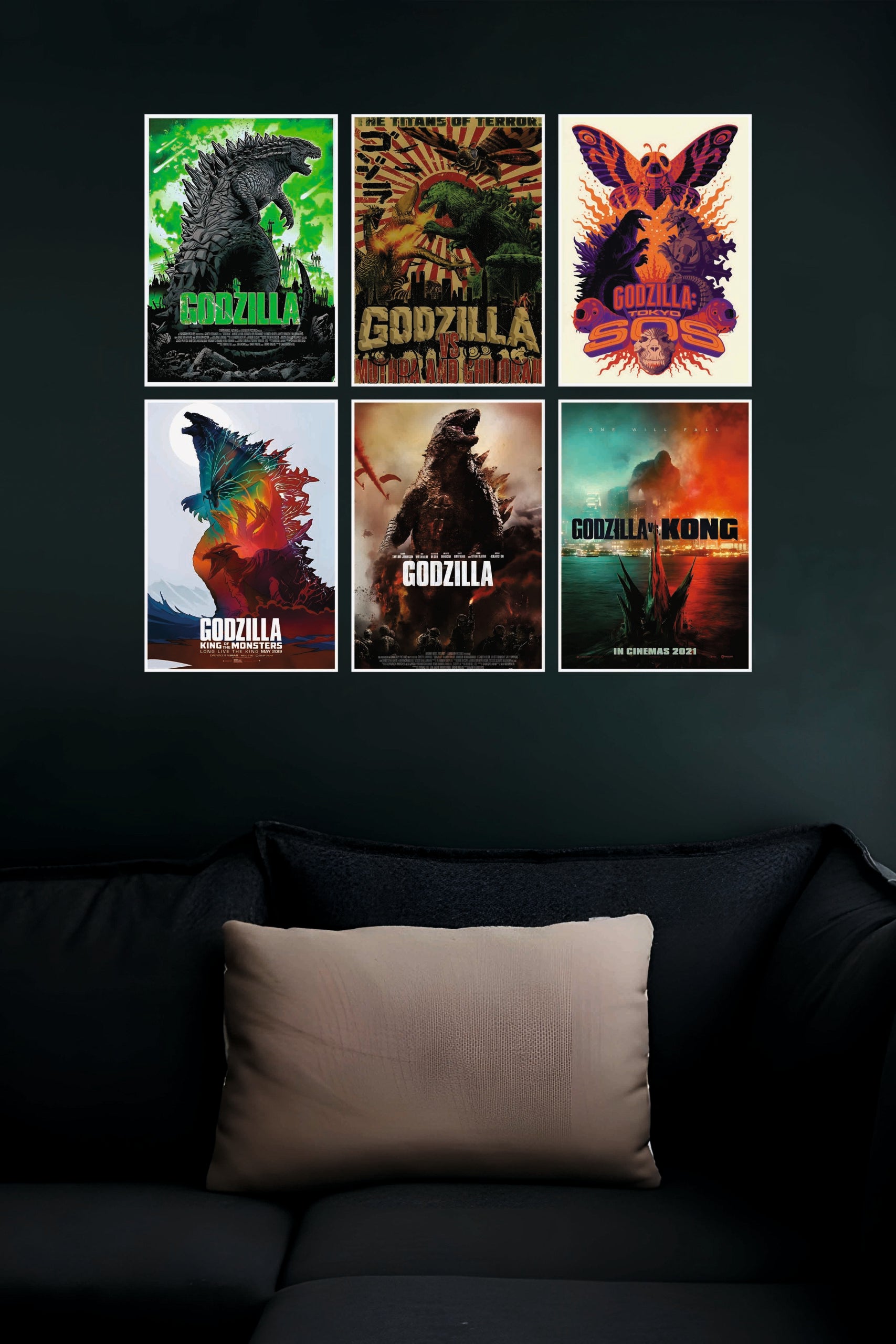 Godzilla Hollywood Movie Poster | Combo Wall Poster Set | Pack of 6 Posters