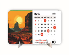 GO NATURE Premium Table Desk Calendar – 2026