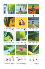 GREEN Valley Premium Table Desk Calendar