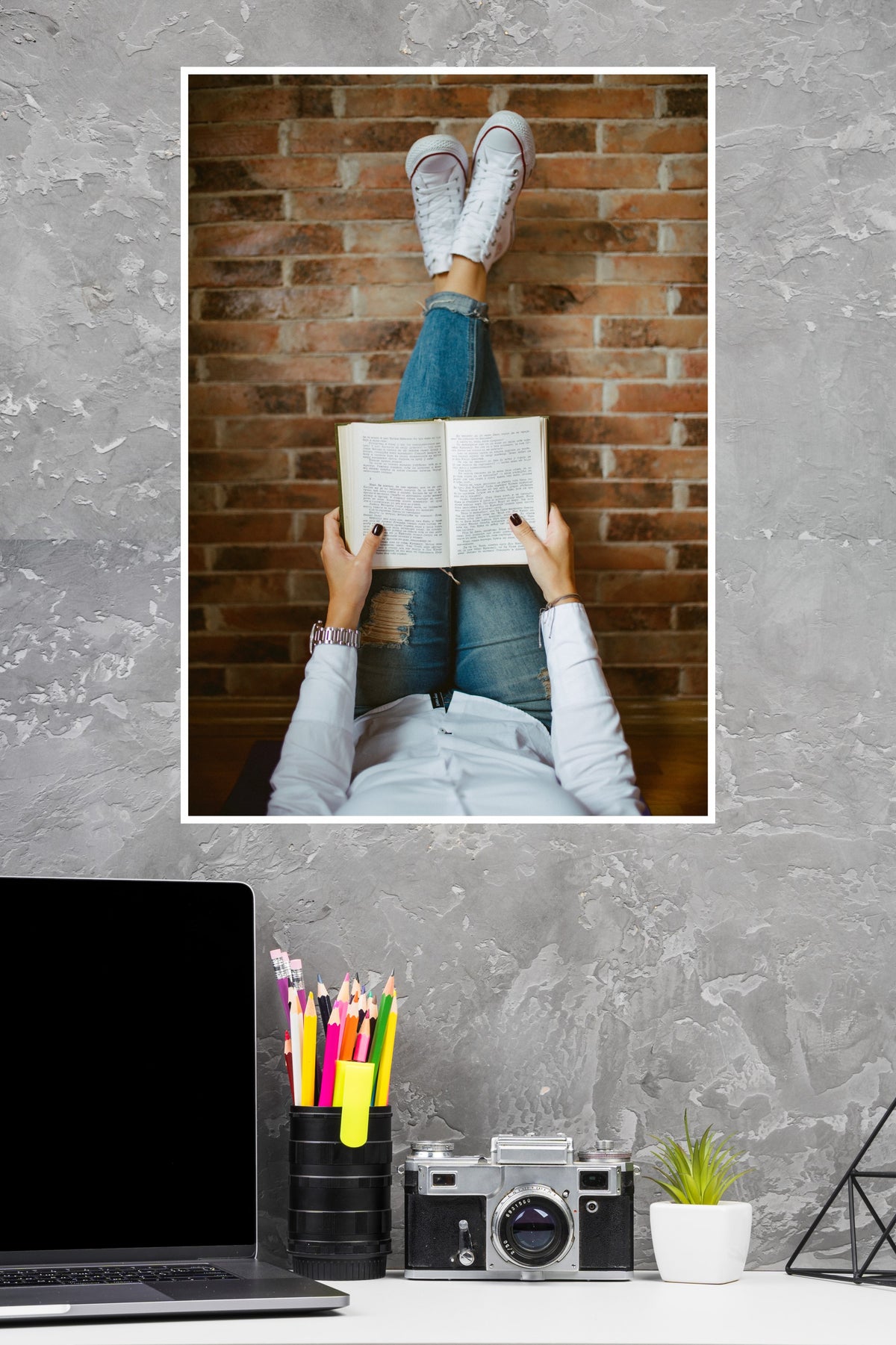 Girl Reading Book Poster | Art Posters